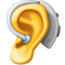 Ear with Hearing Aid emoji on Facebook